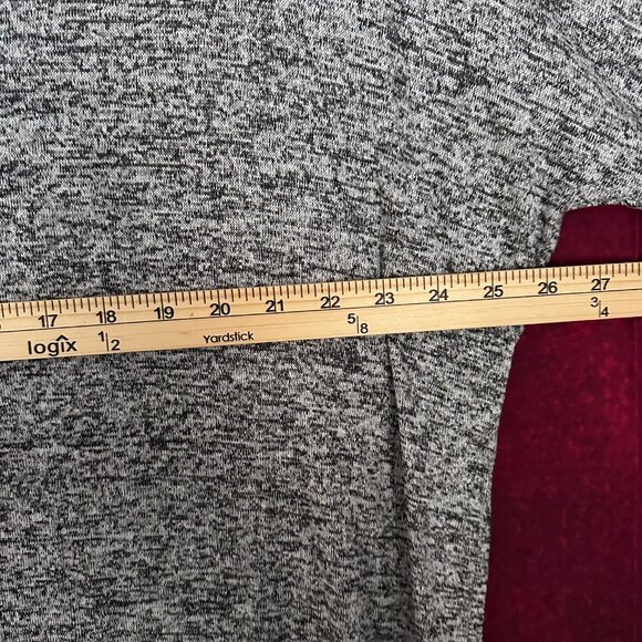 OLIVIA RAE WOMEN'S GREY 3/4 SLEEVE V-NECK COMFORT LIGHTWEIGHT RELAXED SWEATER L - Picture 11 of 12